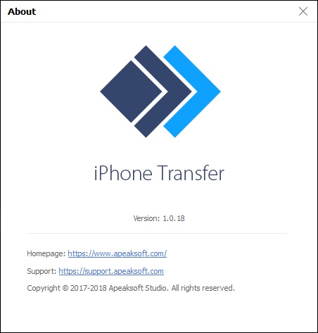 Apeaksoft iPhone Transfer 1.0.18