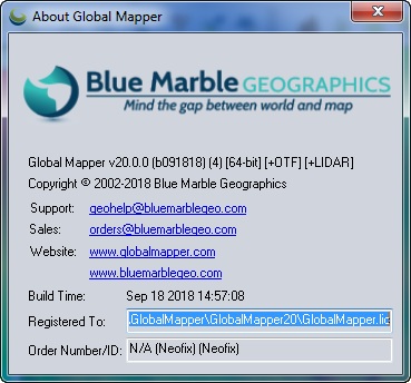 Global Mapper 20.0.0 Build 091818