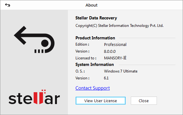 Stellar Phoenix Windows Data Recovery Professional 8.0.0.0