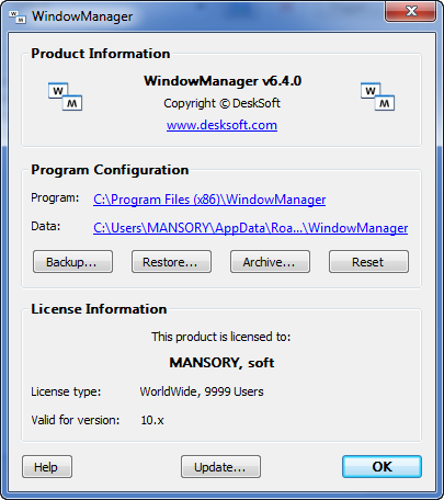 DeskSoft WindowManager 6.4.0
