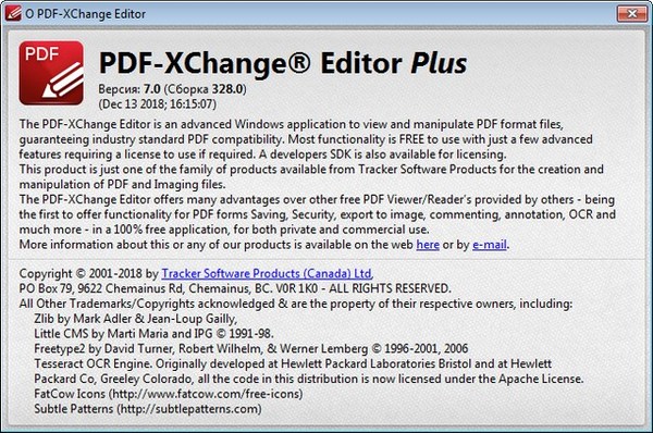 PDF-XChange Editor Plus 7.0.328.0