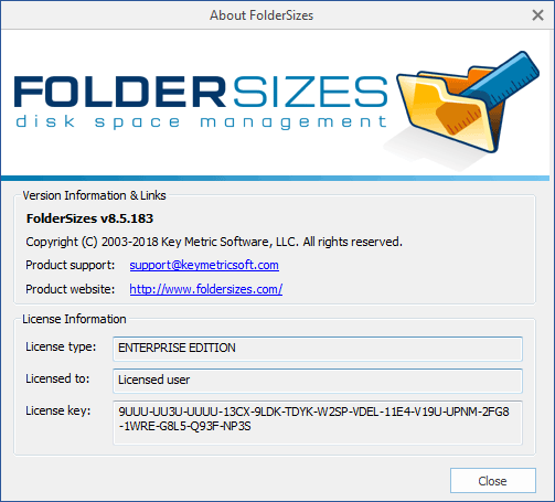 FolderSizes 8.5.183 Enterprise Edition