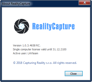 RealityCapture 1.0.3.4658 RC CLI Edition