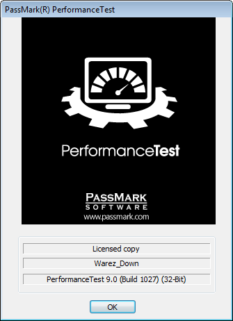 PassMark PerformanceTest 9.0 Build 1027