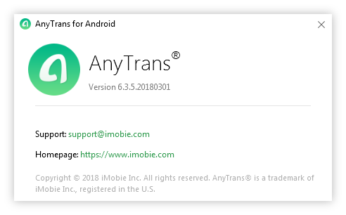 AnyTrans for Android 6.3.5