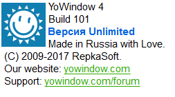 YoWindow Unlimited Edition 4 Build 101 RC