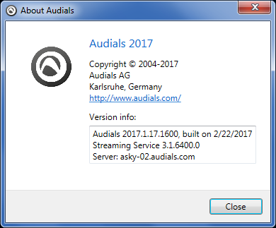 Audials One 2017.1.17.1600