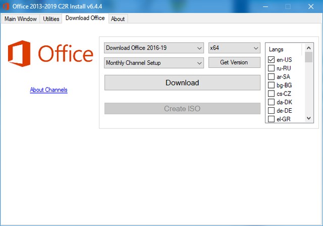 Office 2013-2019 C2R Install 