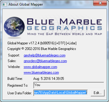 Global Mapper 17.2.4 Build 080516