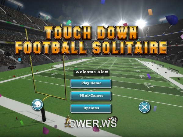 скриншот игры Touch Down Football Solitaire