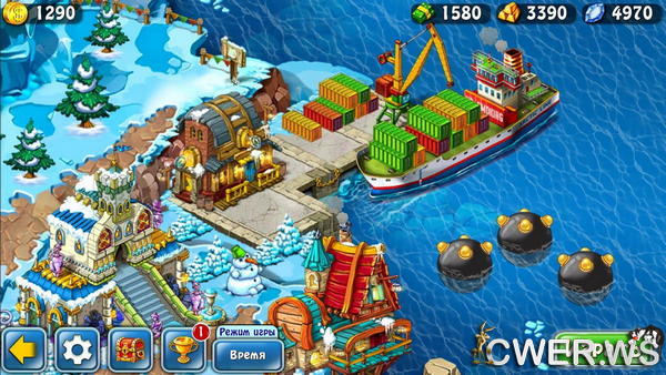 скриншот игры Императорский остров 5. Горнолыжный курорт