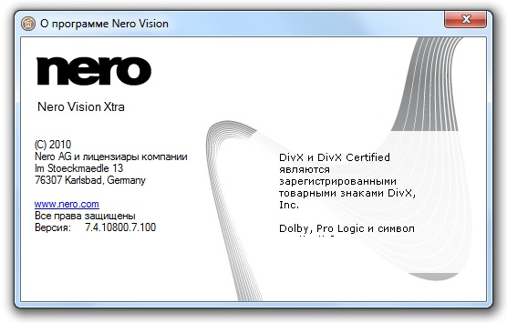 Nero Vision Xtra