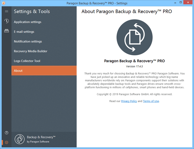Paragon Backup & Recovery Pro