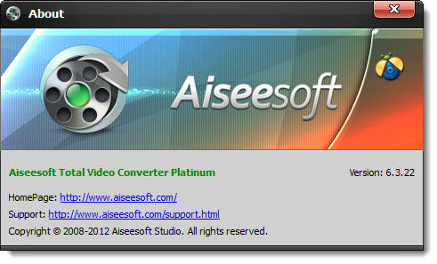 Aiseesoft Total Video Converter Platinum 6.3.22