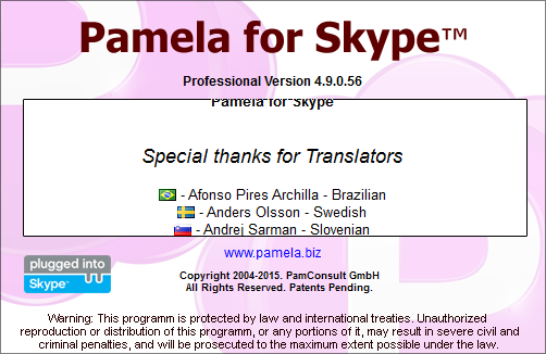 Pamela for Skype