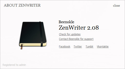 ZenWriter 2.08