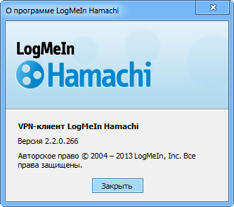 LogMeIn Hamachi 2.2.0.266