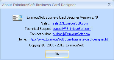 EximiousSoft Business Card Designer 3.70