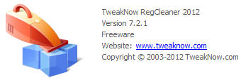 TweakNow RegCleaner 2012 7.2.1