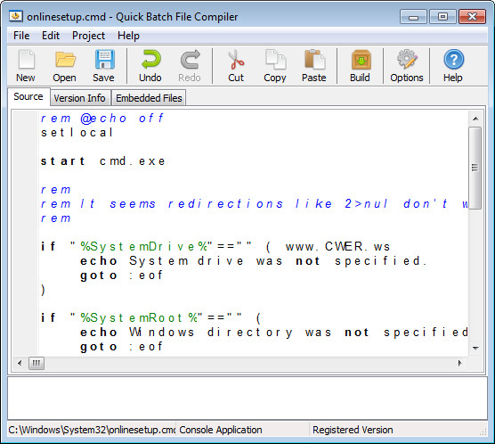 Quick Batch File Compiler 3