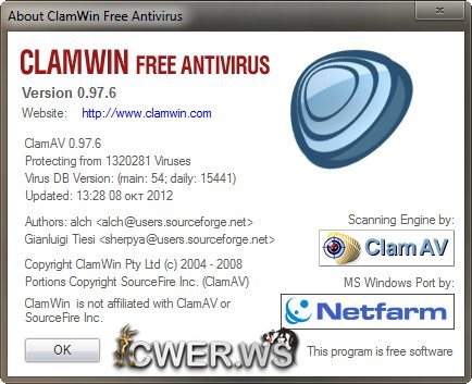 ClamWin Free Antivirus 0.97.6