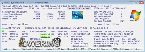 SIV - System Information Viewer 4.34