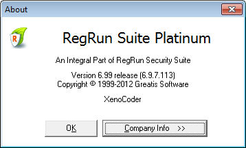 RegRun Security Suite Platinum 6.9.7.113