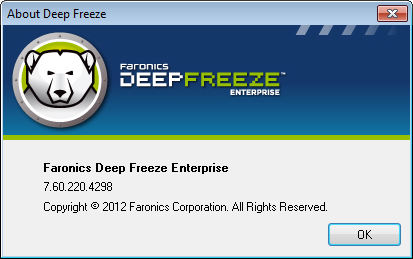 Deep Freeze Enterprise 7.60.220.4298