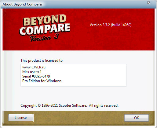 Beyond Compare 3.3.2 Build 14050