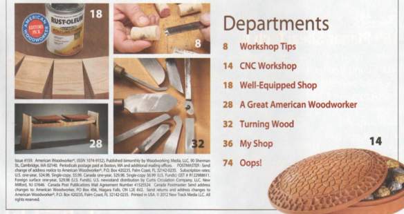 American Woodworker №159 (April-May 2012)с1
