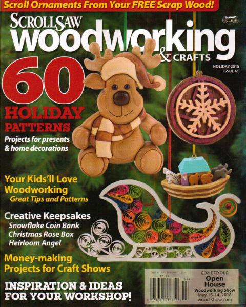 ScrollSaw Woodworking & Crafts №61 (Holiday 2015)